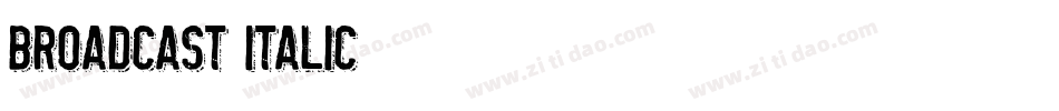 Broadcast Italic字体转换